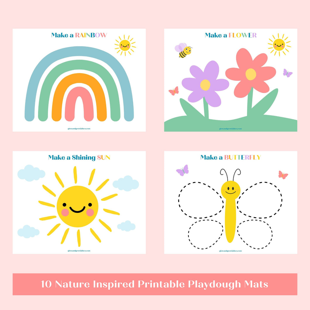 Nature Play Dough Mats